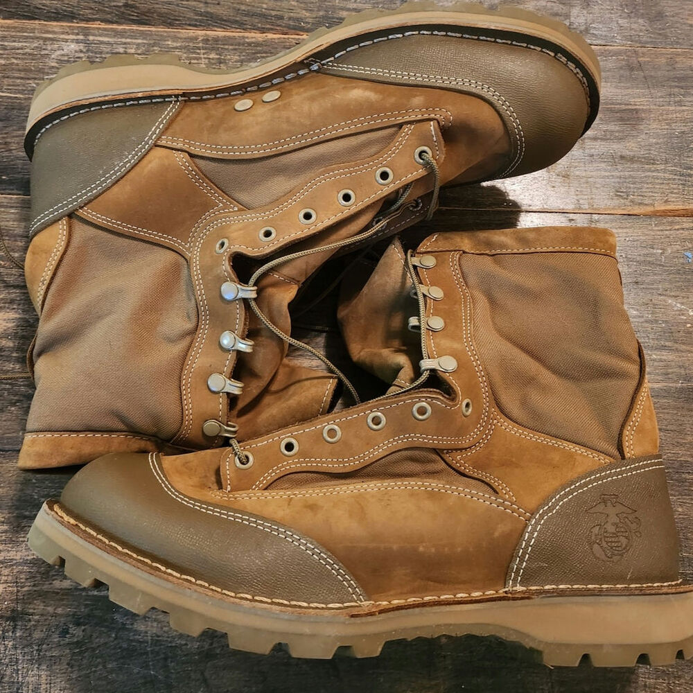 Bates USMC RAT Boots - Tan Leather & Nylon, Size 14 R - Brand New, Unworn 1/2011